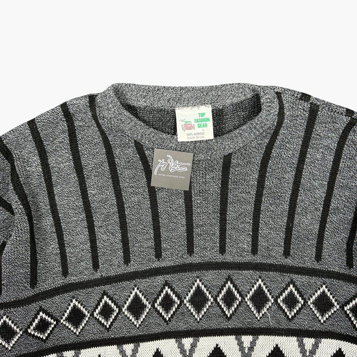 Vintage Top Fashion Gear Crewneck Sweater | L