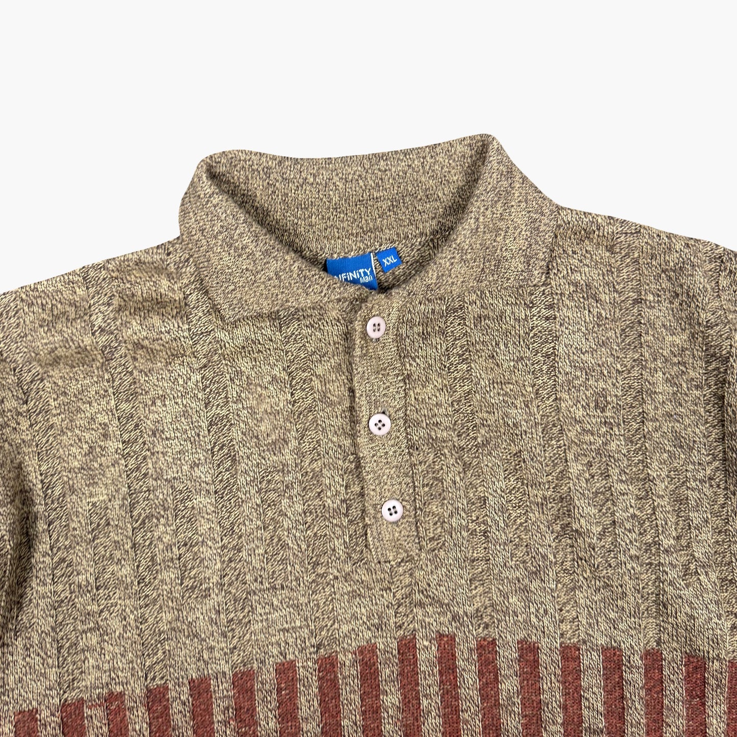 Vintage Infinity Knit Sweater Polo | XL