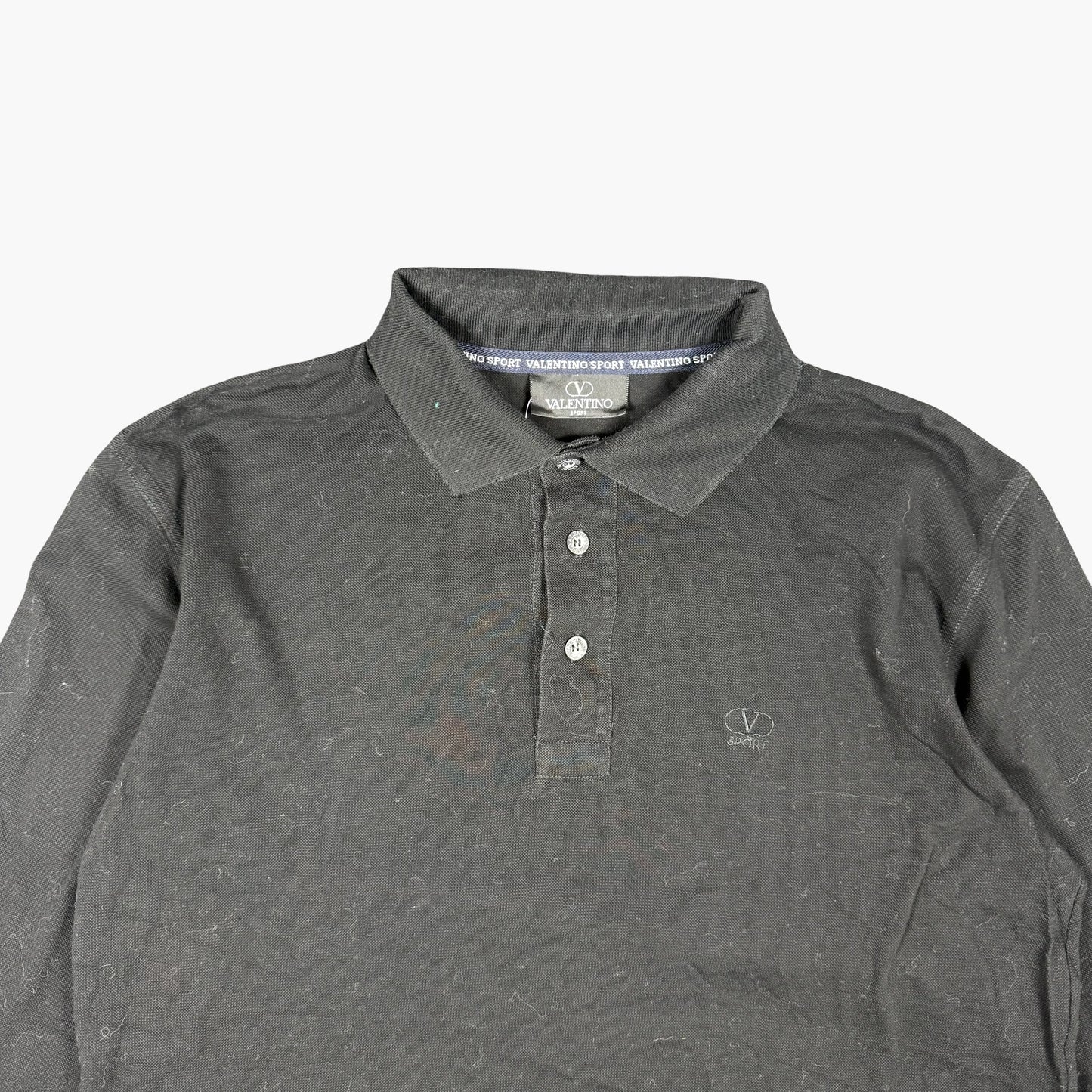 Vintage Valentino Sport Long-sleeve Polo Shirt | S