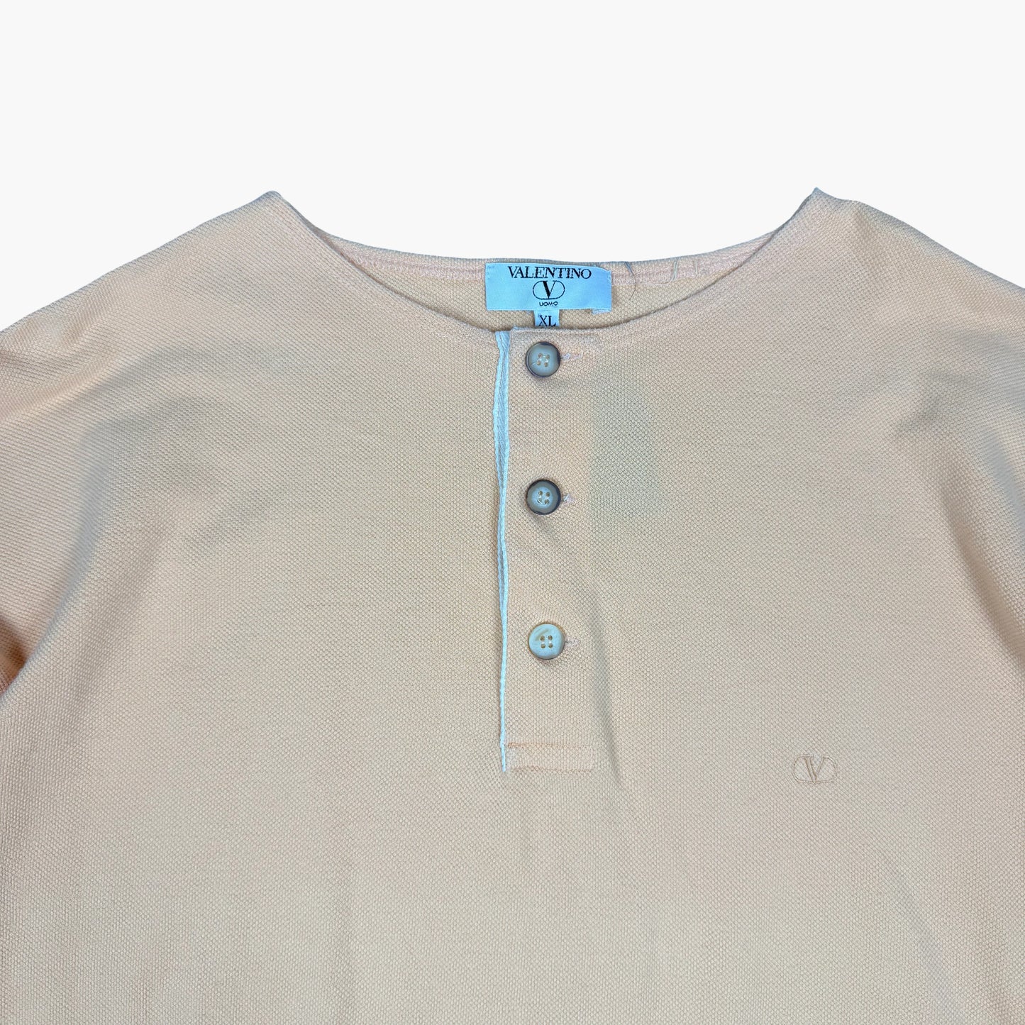 Vintage Valentino Long-sleeve Henley Top | XXL