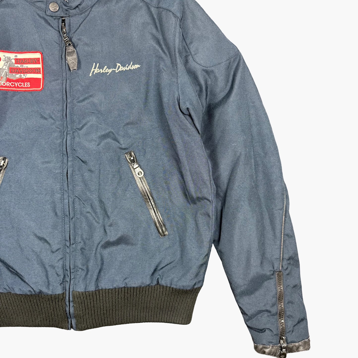 Vintage Harley-davidson Bomber Jacket | M