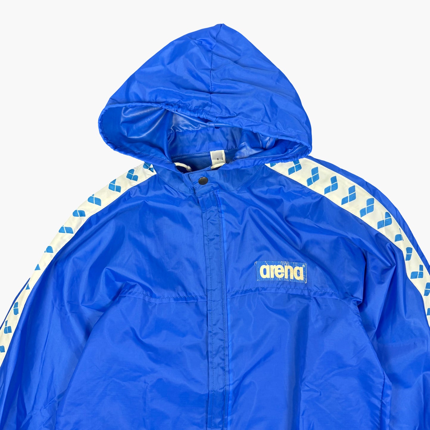 Vintage Arena Hooded Windbreaker Jacket | S
