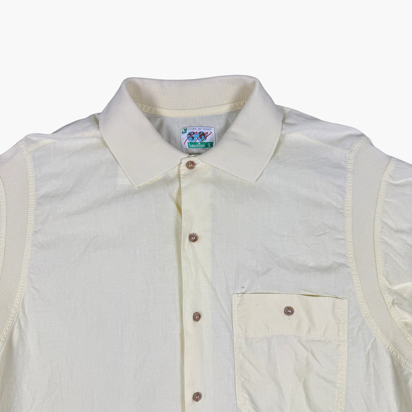 Vintage Benetton Short-sleeve Button-up Shirt | M