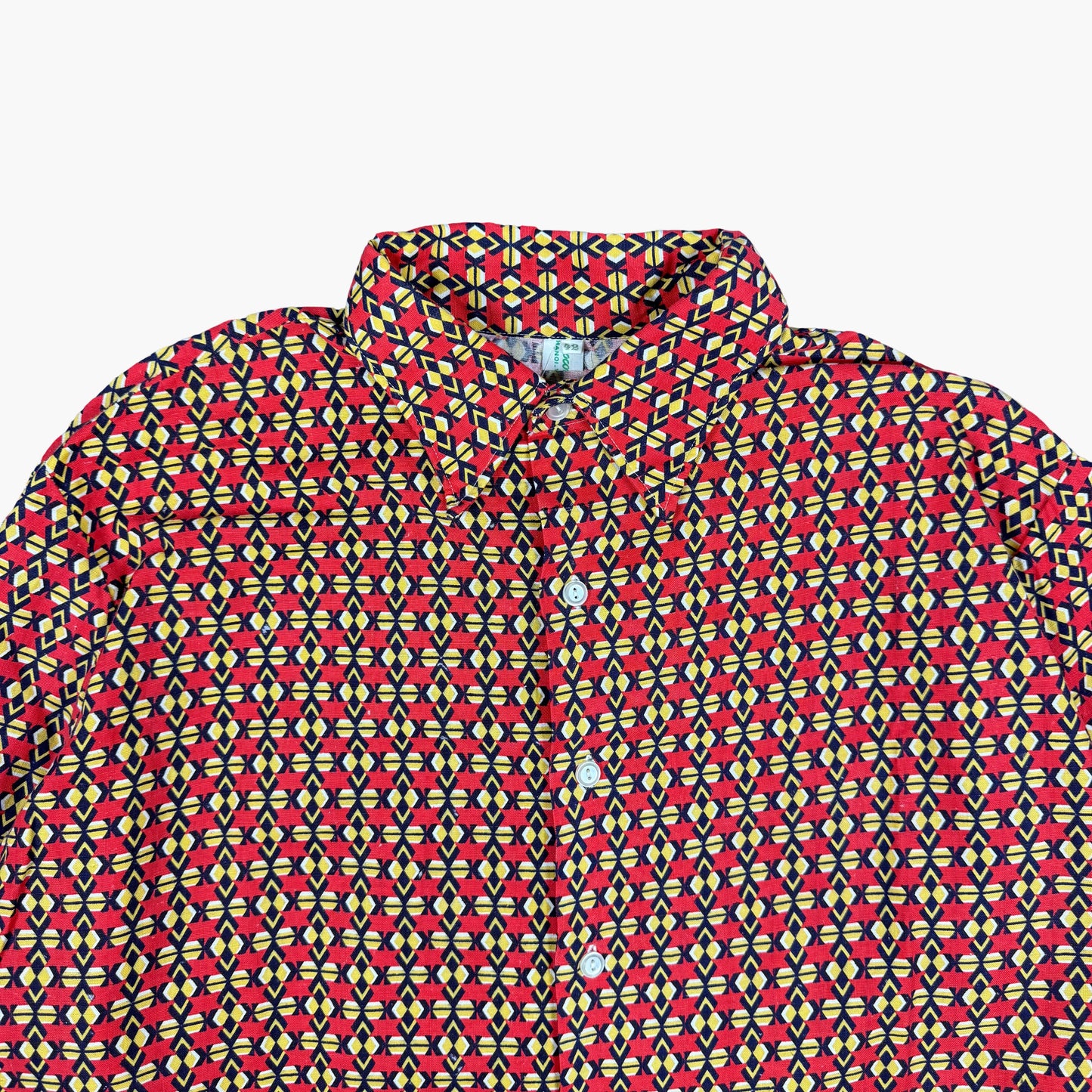 Vintage Long-sleeve Printed Button-up Shirt | L