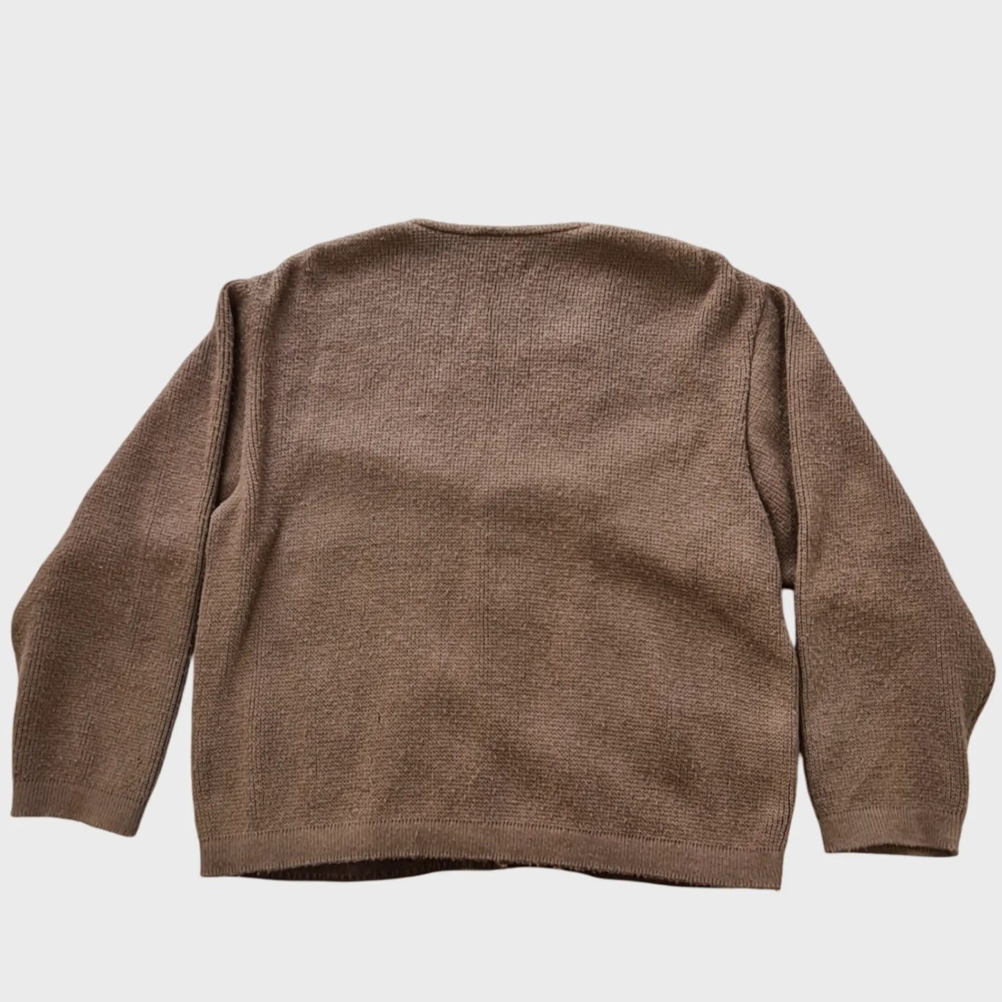 Vintage Leather Sweater | M