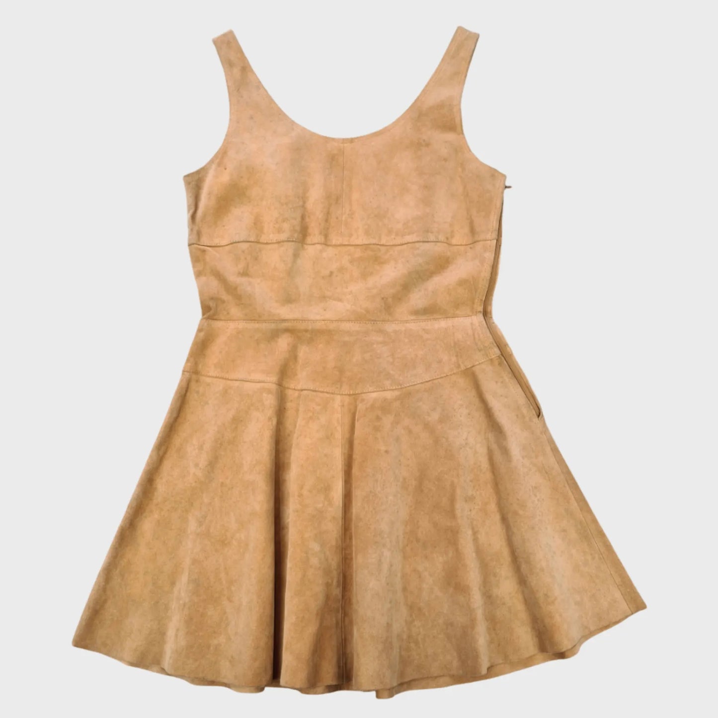 Vintage Leather Dress | XS