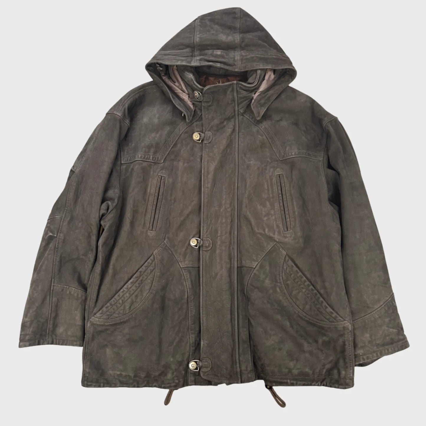 Vintage Moore & Moore Leather Coat | XXL