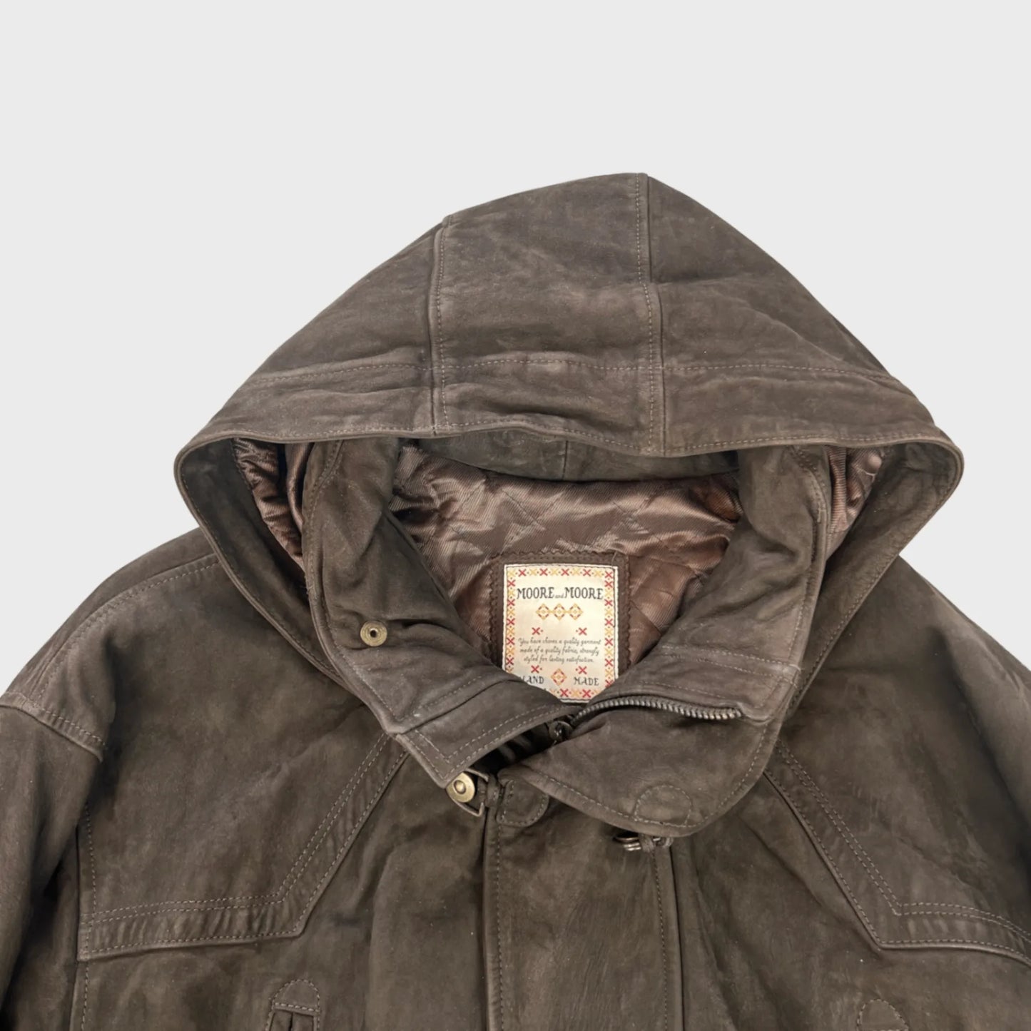 Vintage Moore & Moore Leather Coat | XXL