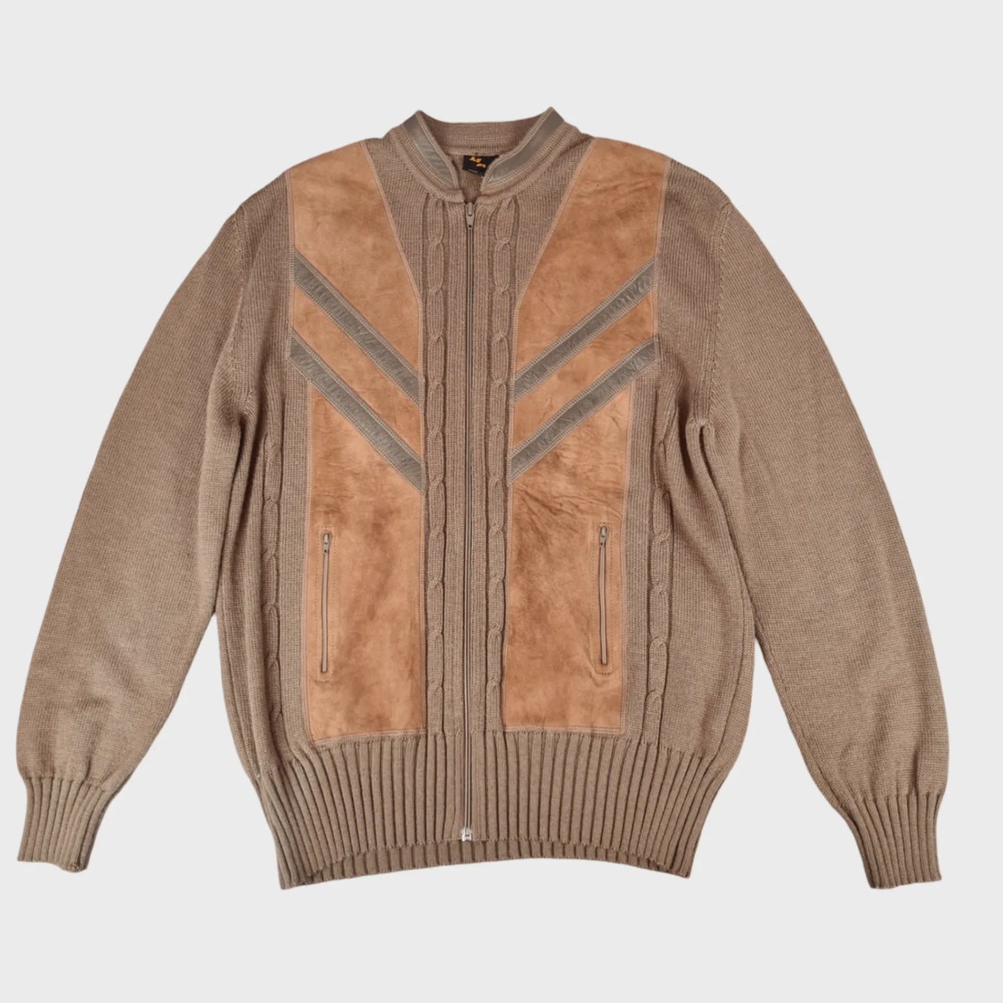 Vintage Leather Cardigan | M