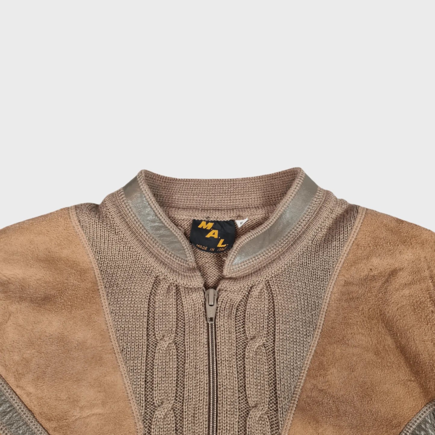 Vintage Leather Cardigan | M