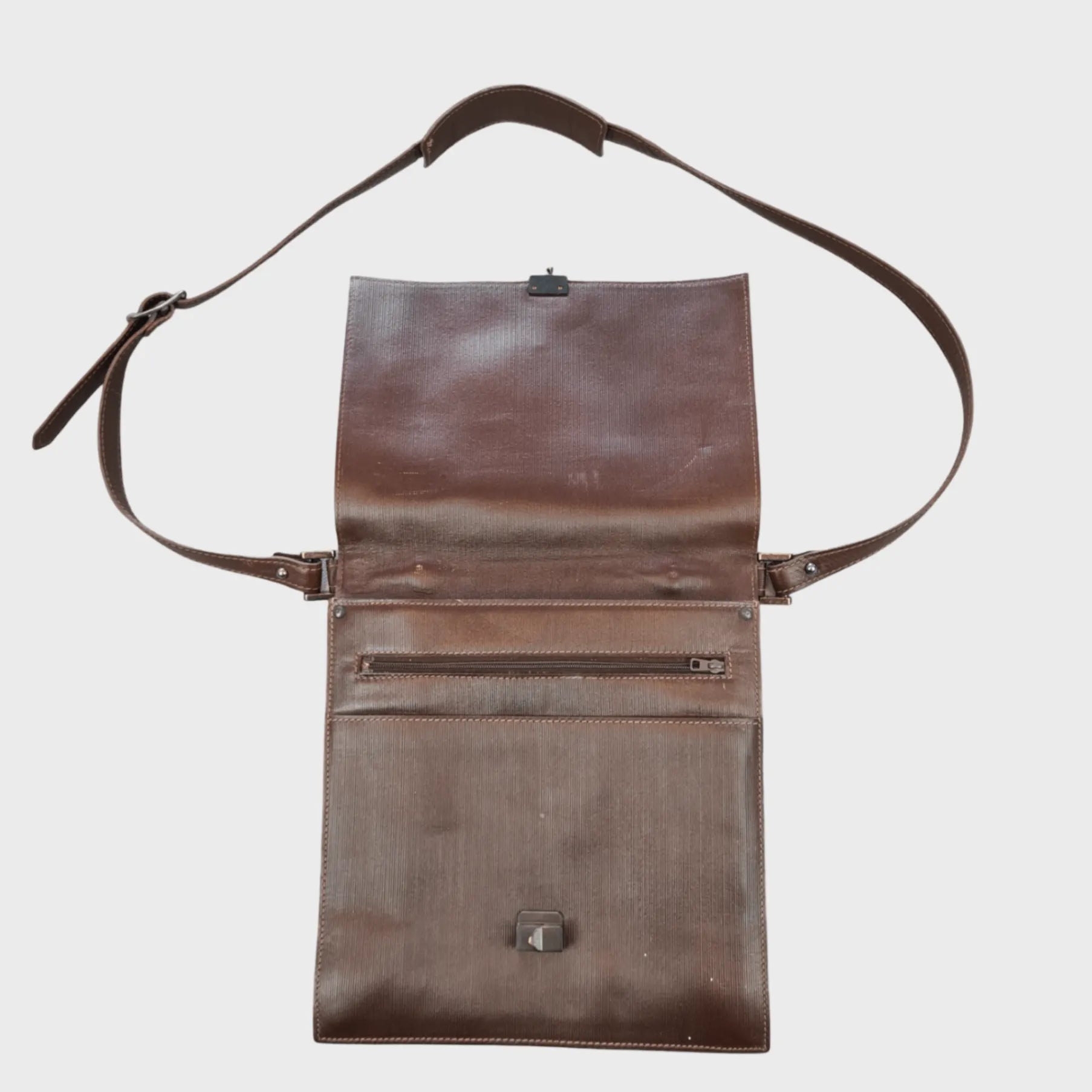 Vintage Cesare Piccini Uomo Leather Bag