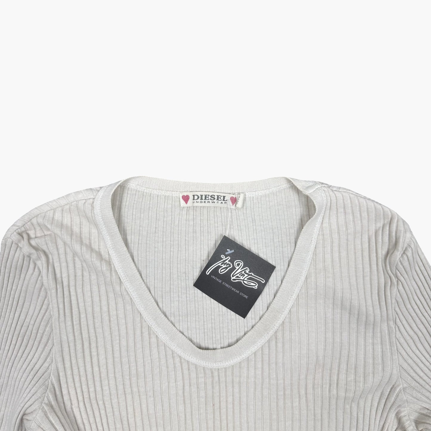 Vintage Diesel Long Sleeve Ribbed Knit Top | XS