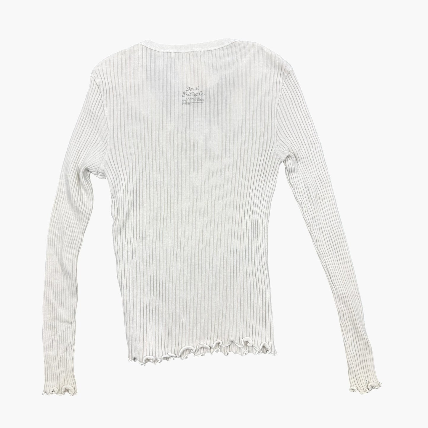 Vintage Diesel Long Sleeve Ribbed Knit Top | XS