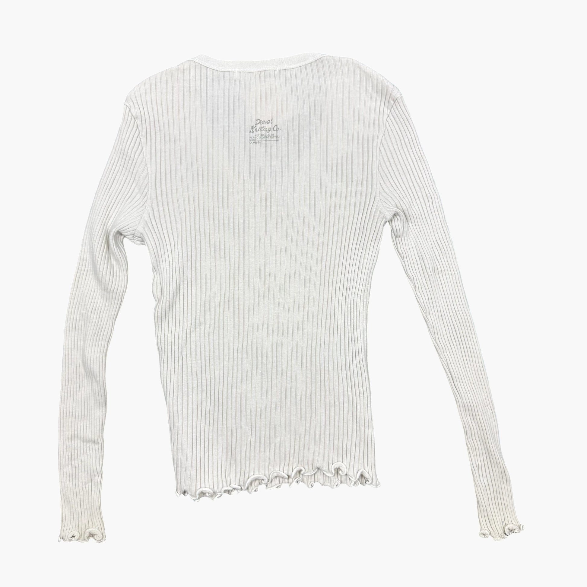 Vintage Diesel Long Sleeve Ribbed Knit Top | XS