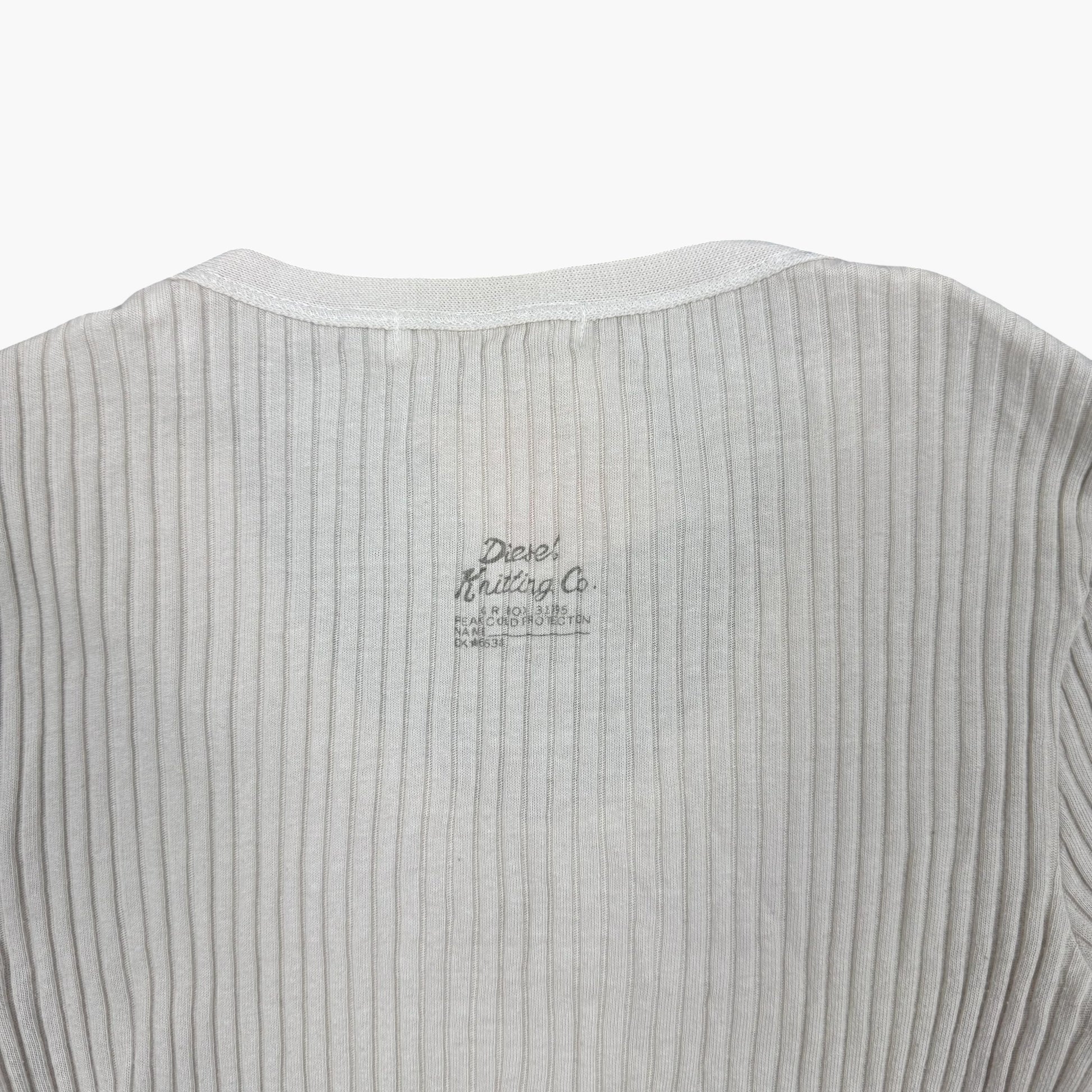 Vintage Diesel Long Sleeve Ribbed Knit Top | XS