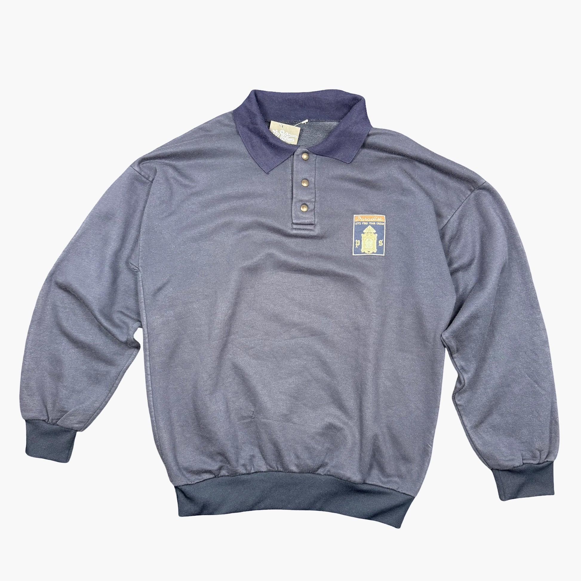 Vintage Polo Sweatshirt | L