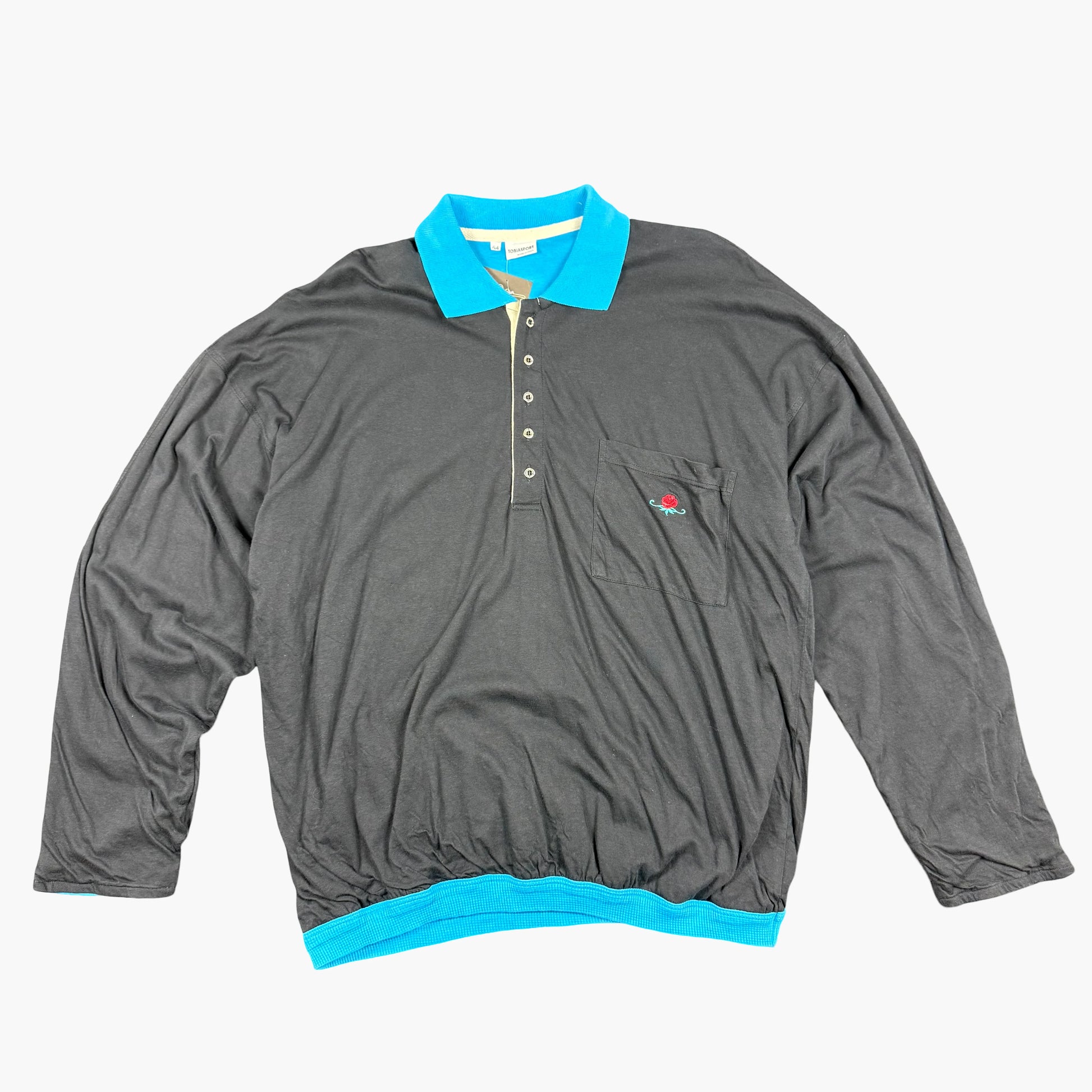 Vintage Tobiassport Long Sleeve Polo Shirt | L