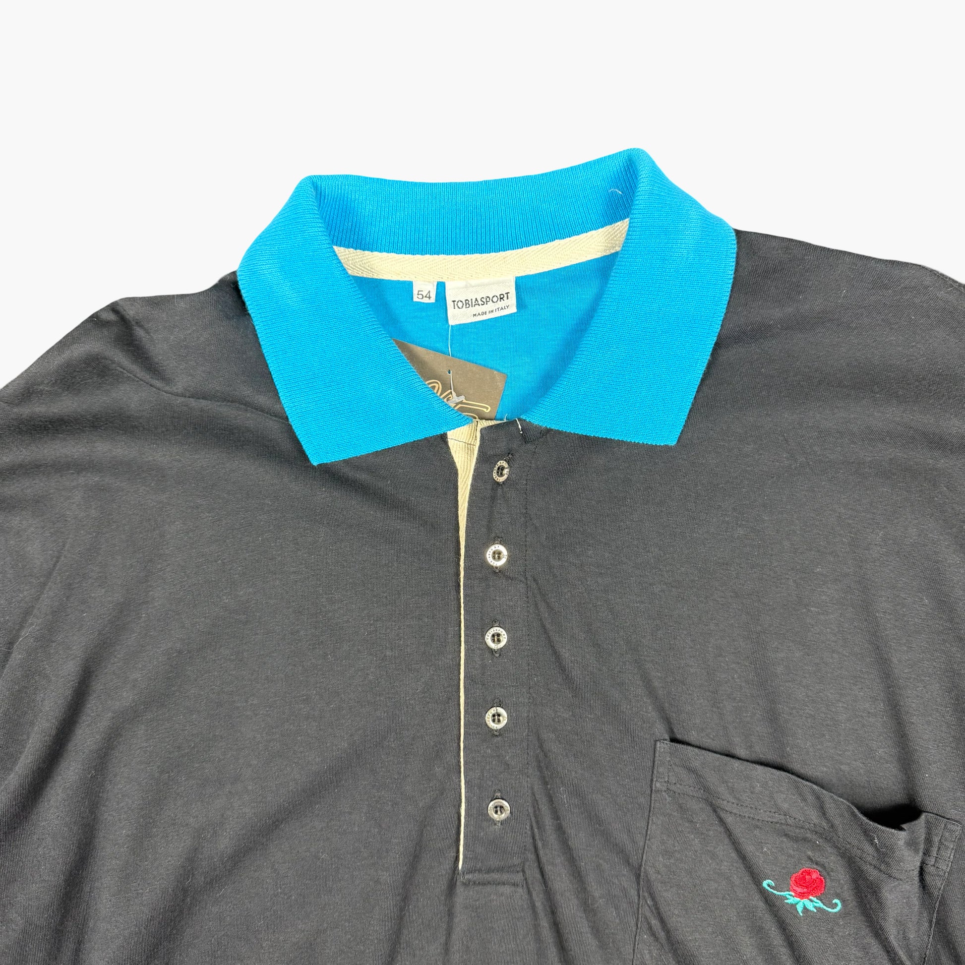 Vintage Tobiassport Long Sleeve Polo Shirt | L