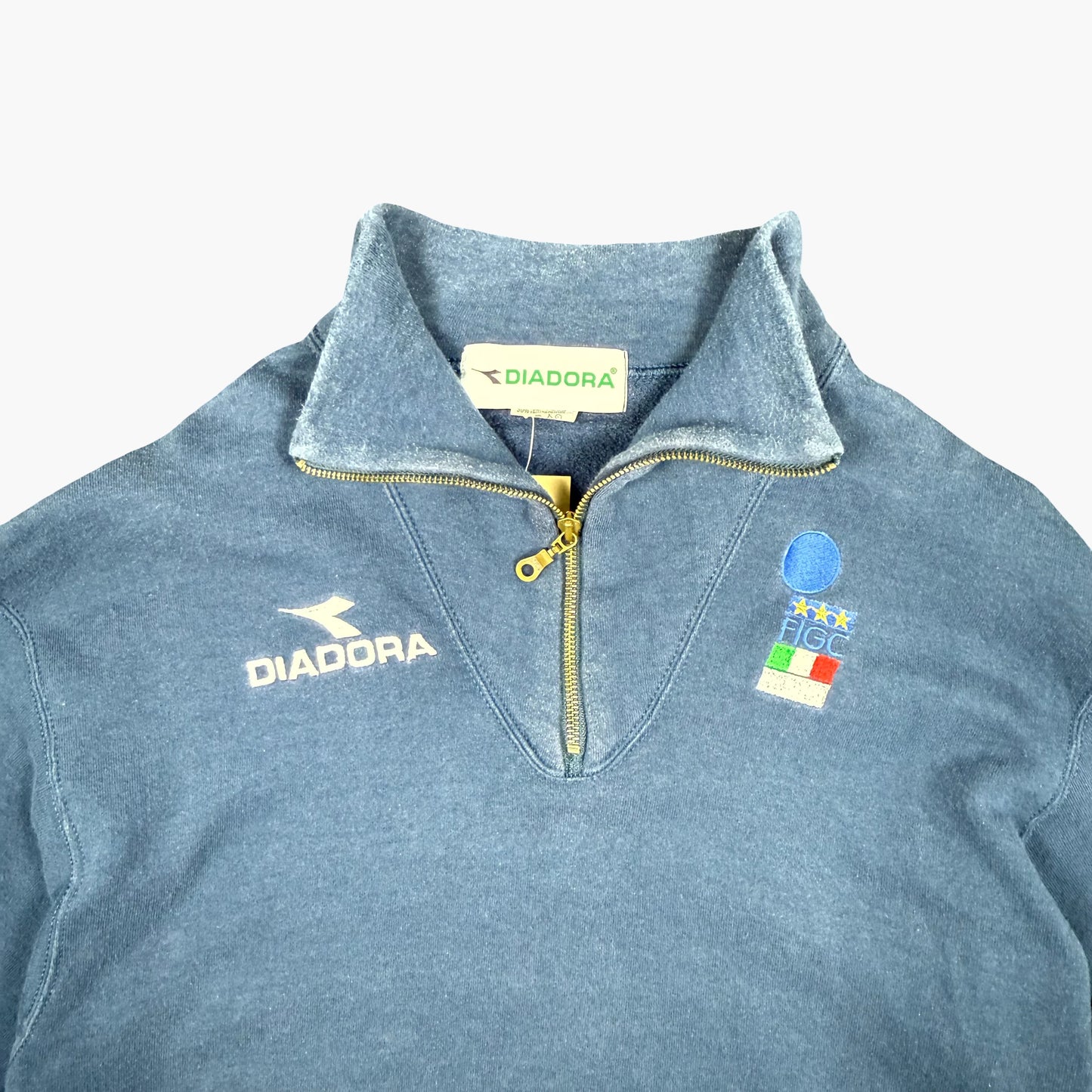 Vintage Diadora Zip Sweatshirt | L