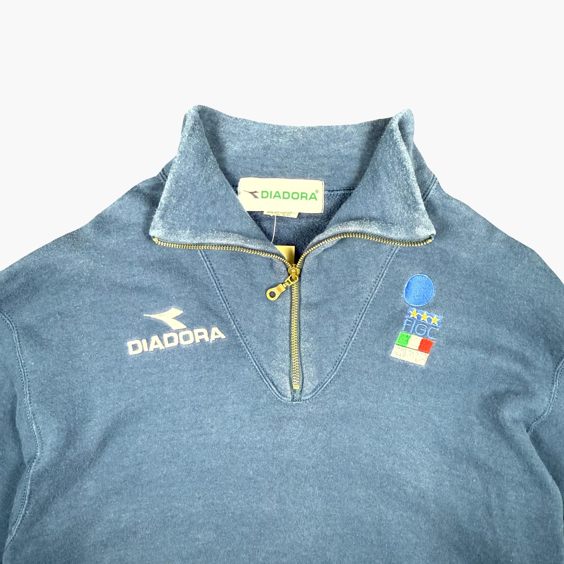 Vintage Diadora Zip Sweatshirt | L