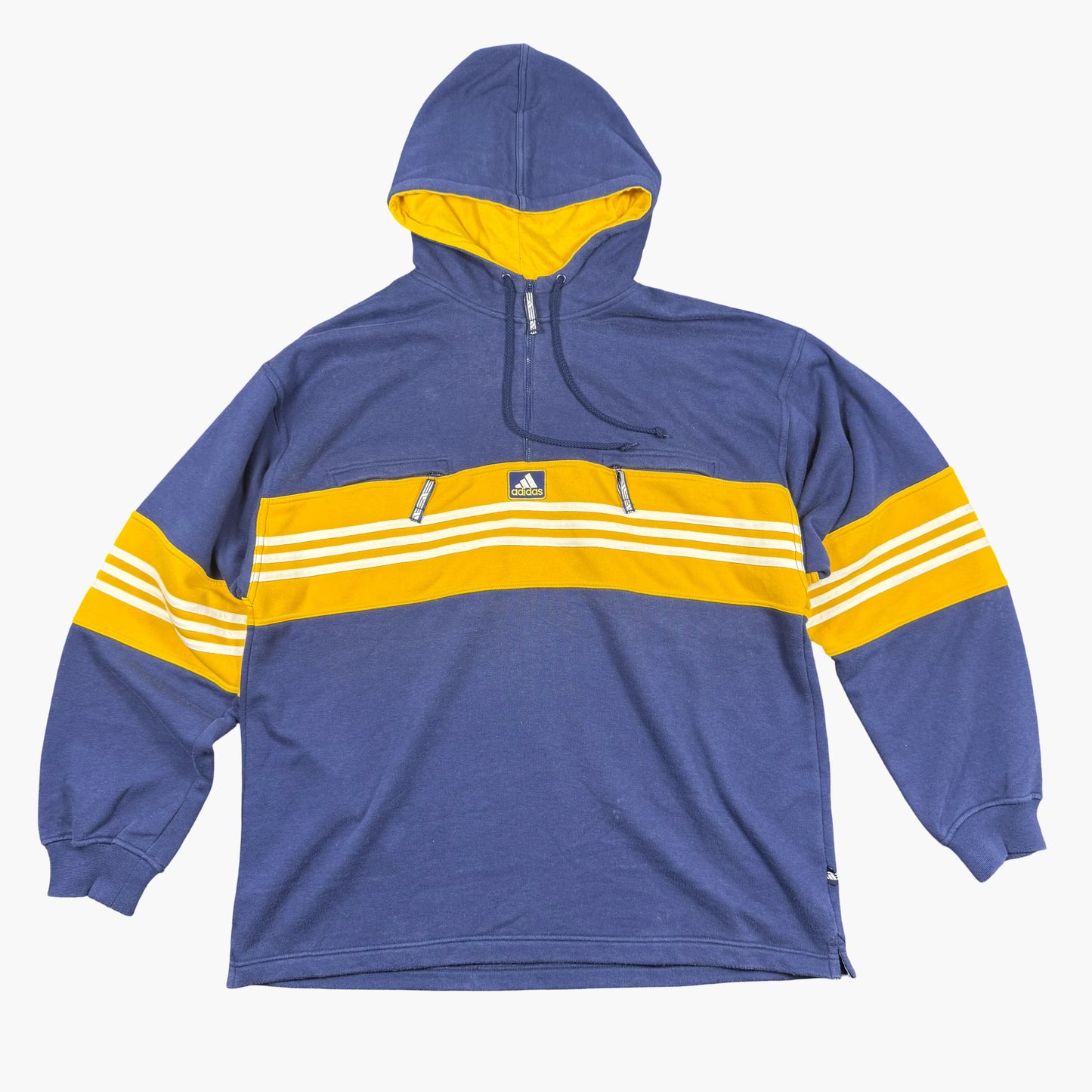 Vintage Adidas Hooded Pullover Sweatshirt | XL