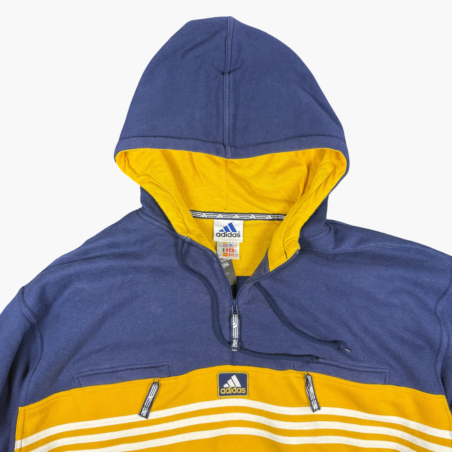 Vintage Adidas Hooded Pullover Sweatshirt | XL