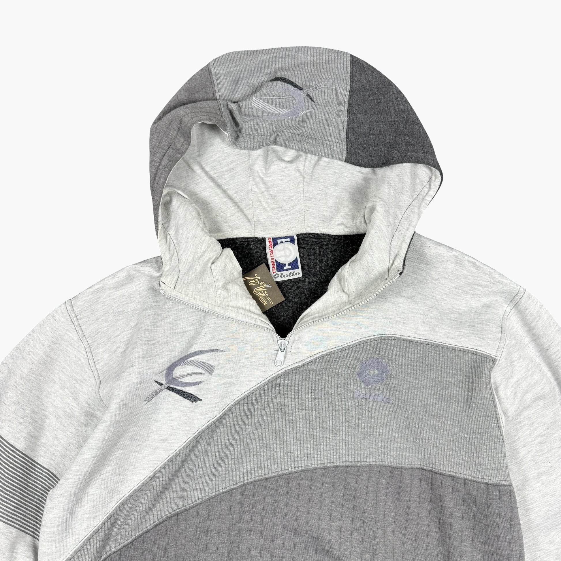 Vintage Lotto Hooded Sweatshirt | XL