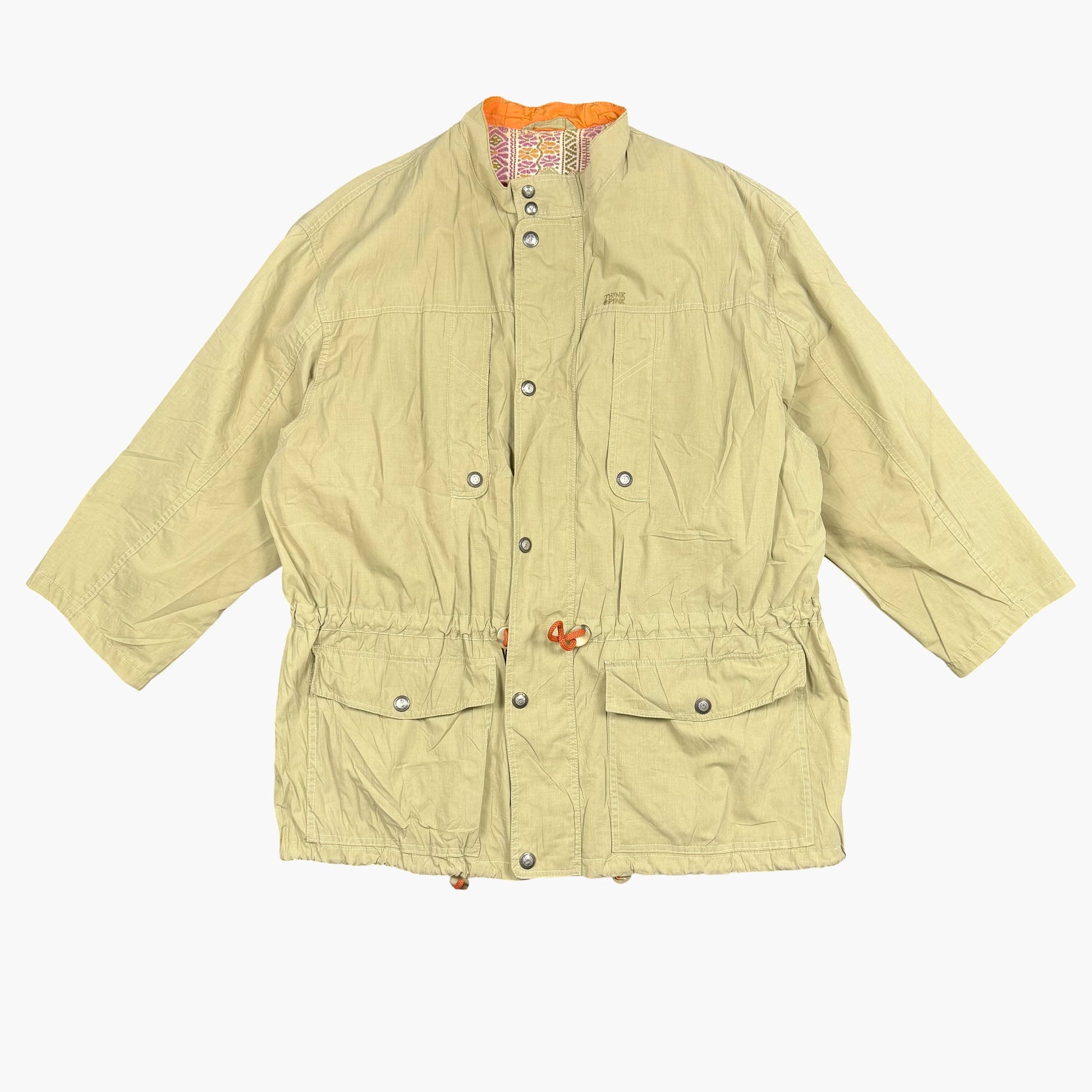 Vintage Pink Hippopotamus Collection Windbreaker Jacket | XL