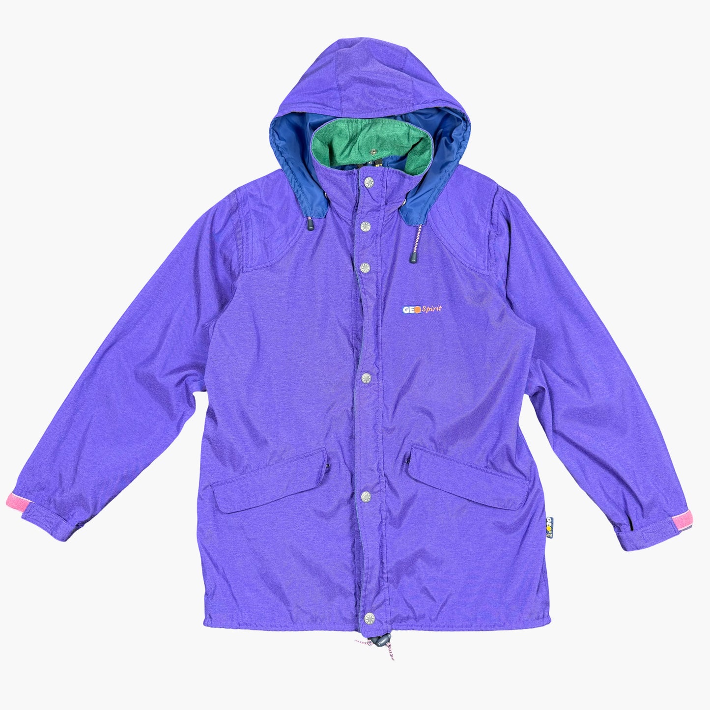Vintage Geo Spirit Hooded Jacket | XL
