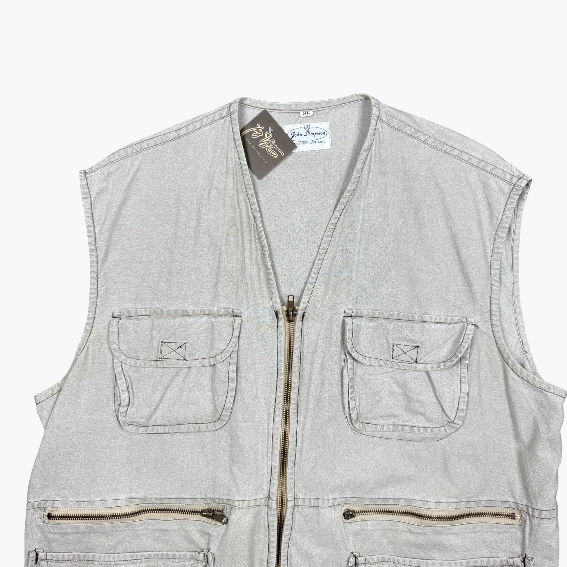Vintage John Simpson Utility Vest | L