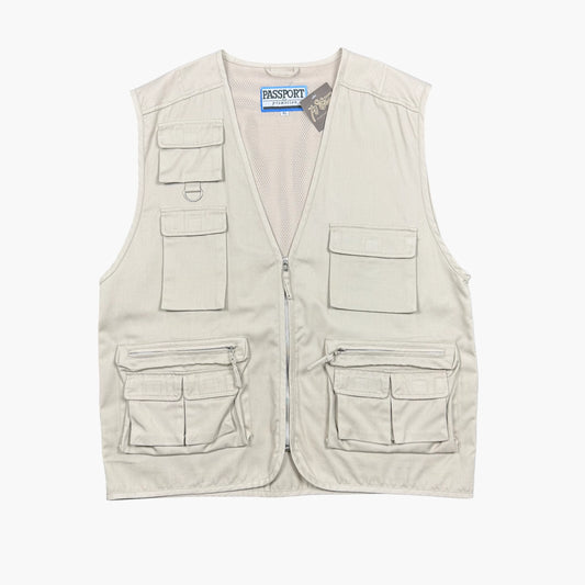 Vintage Passport Utility Vest | M