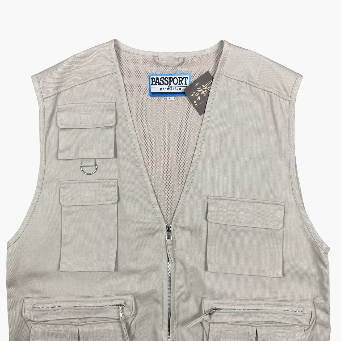 Vintage Passport Utility Vest | M