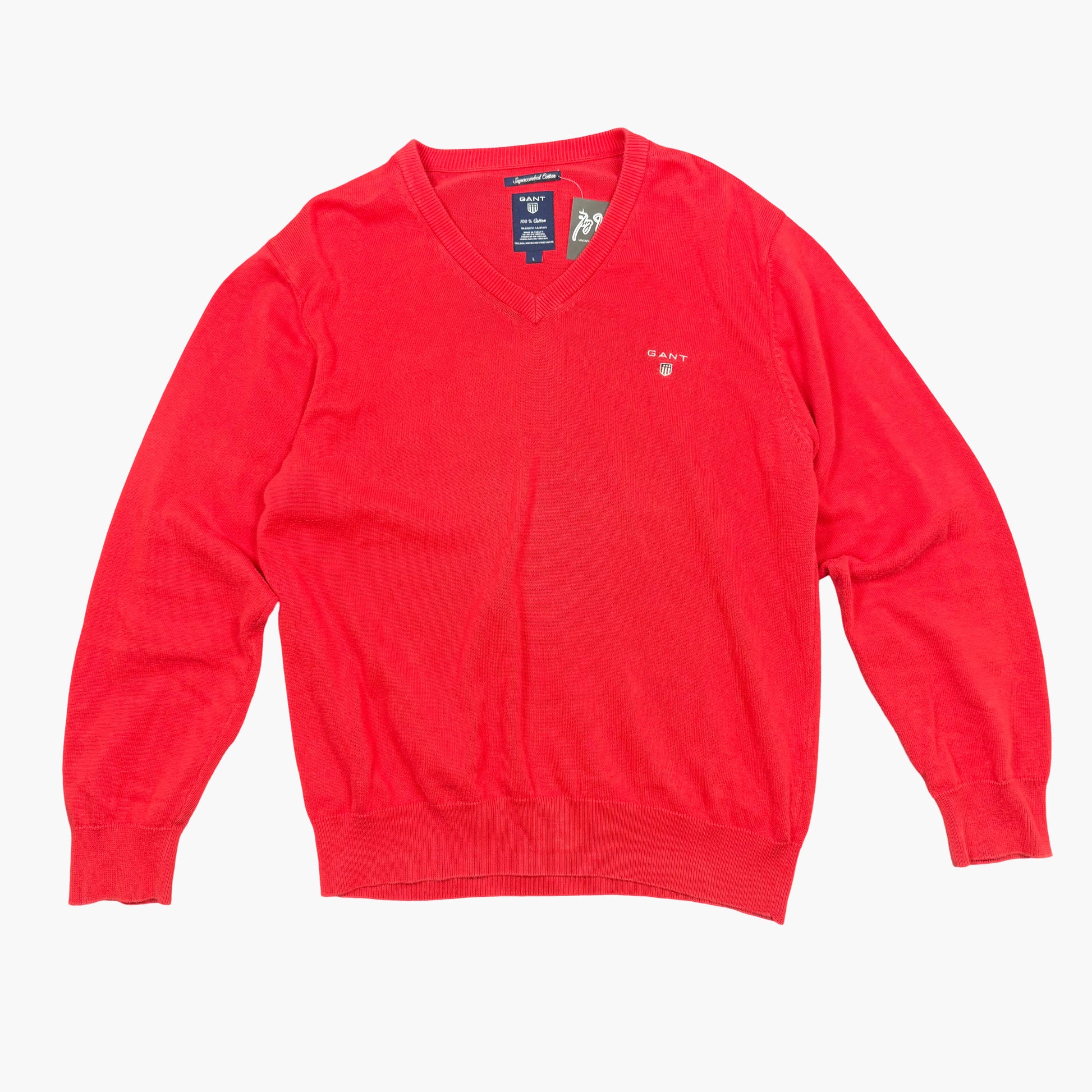 Vintage Gant V-neck Sweater | M