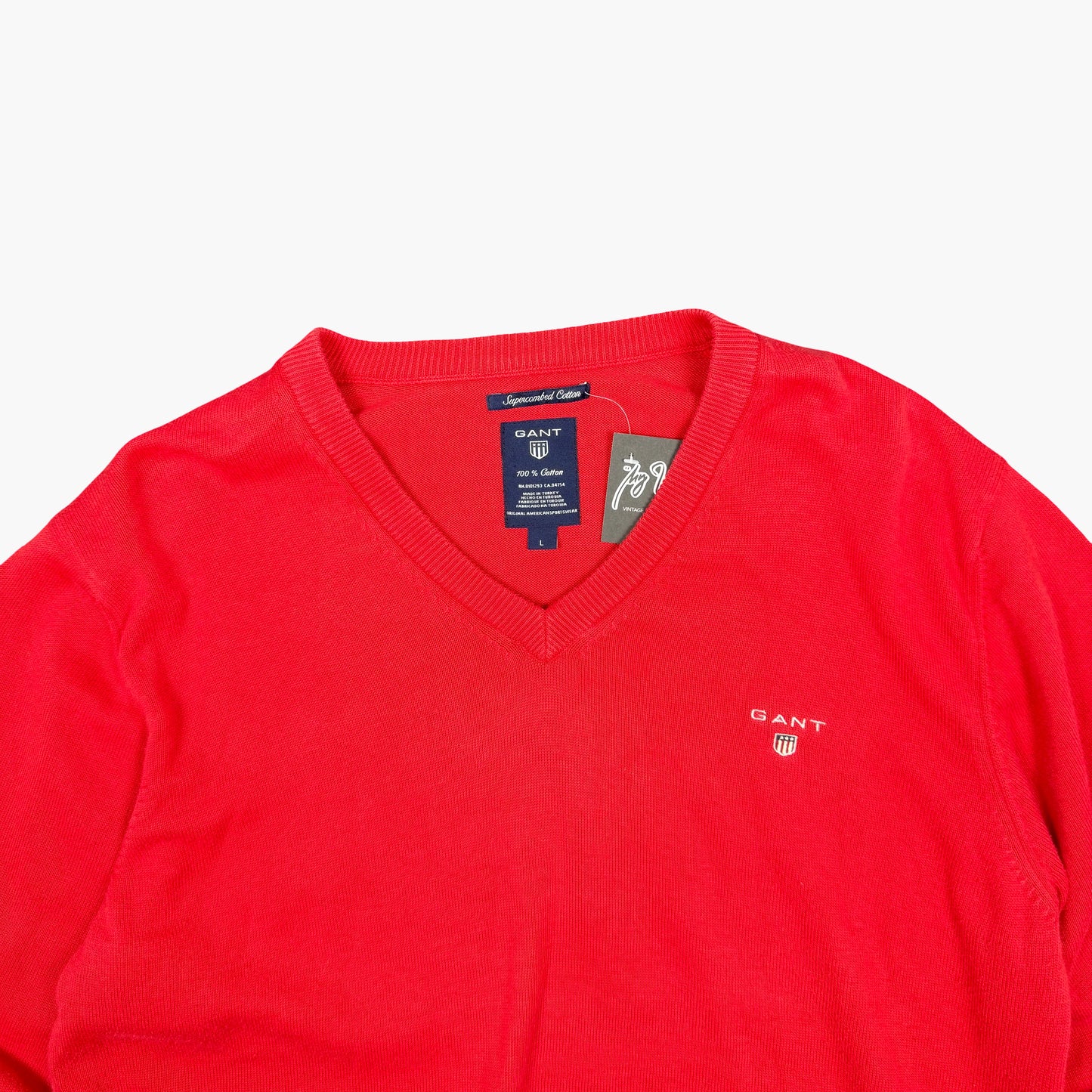 Vintage Gant V-neck Sweater | M