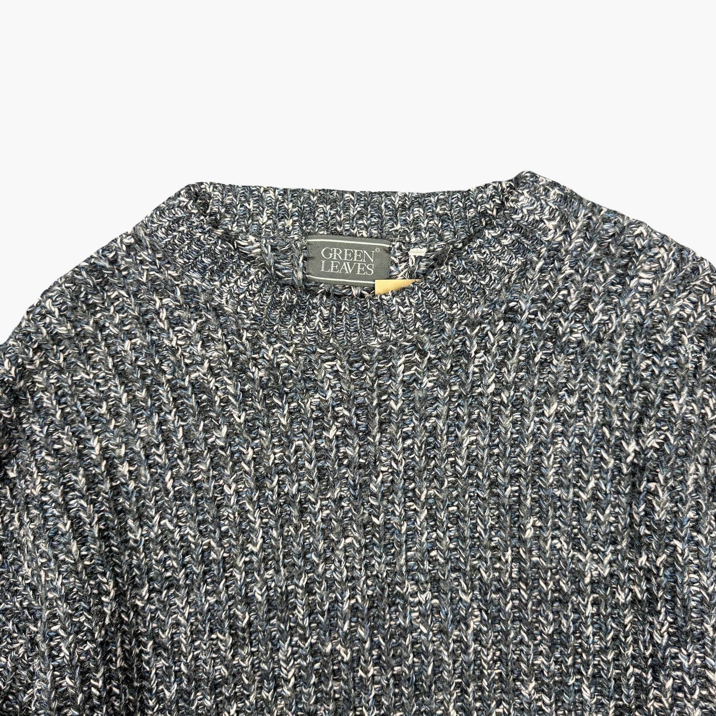 Vintage Green Leaves Sweater | M