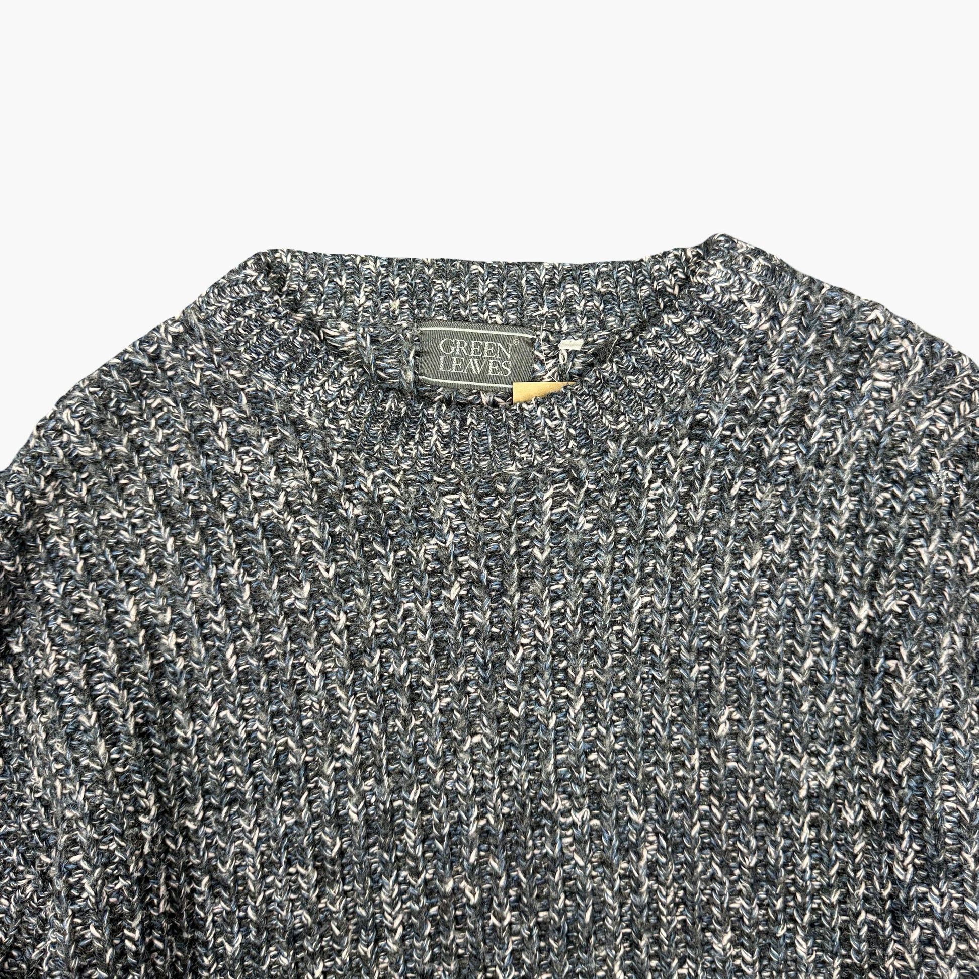 Vintage Green Leaves Sweater | M