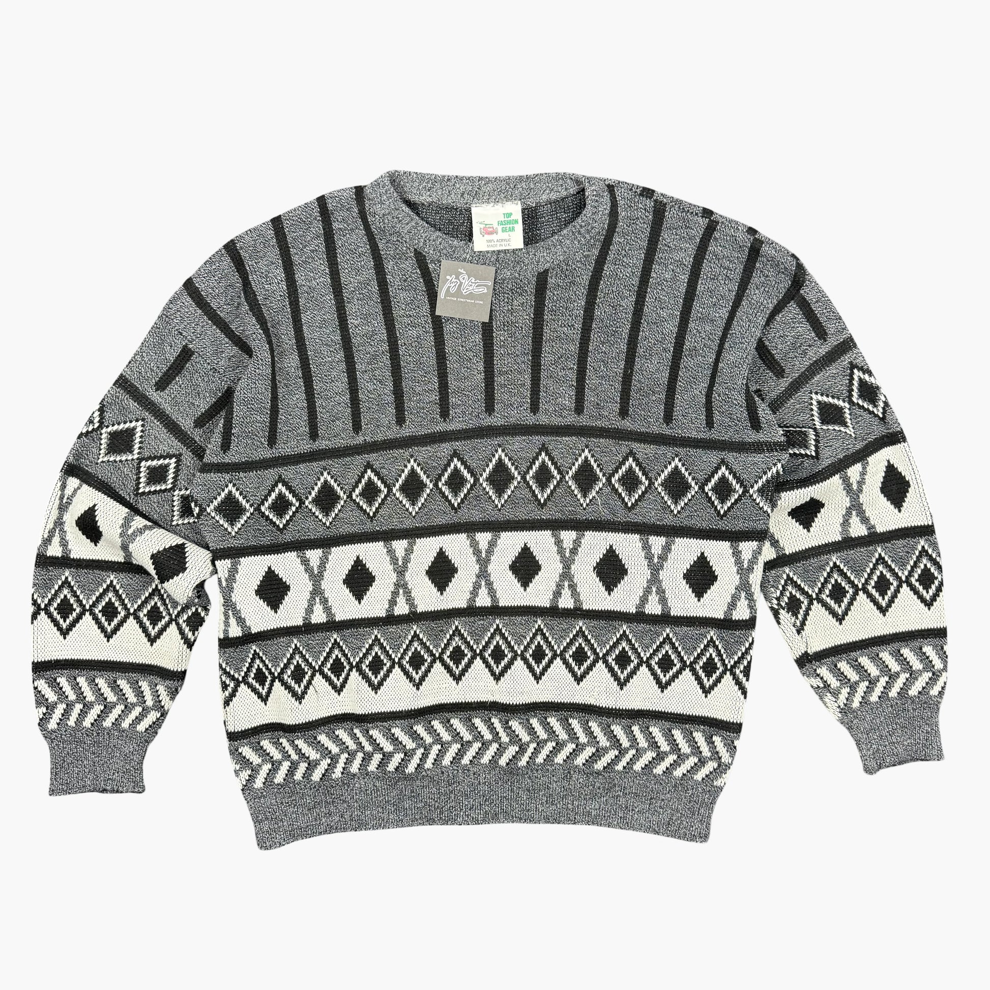 Vintage Top Fashion Gear Crewneck Sweater | L