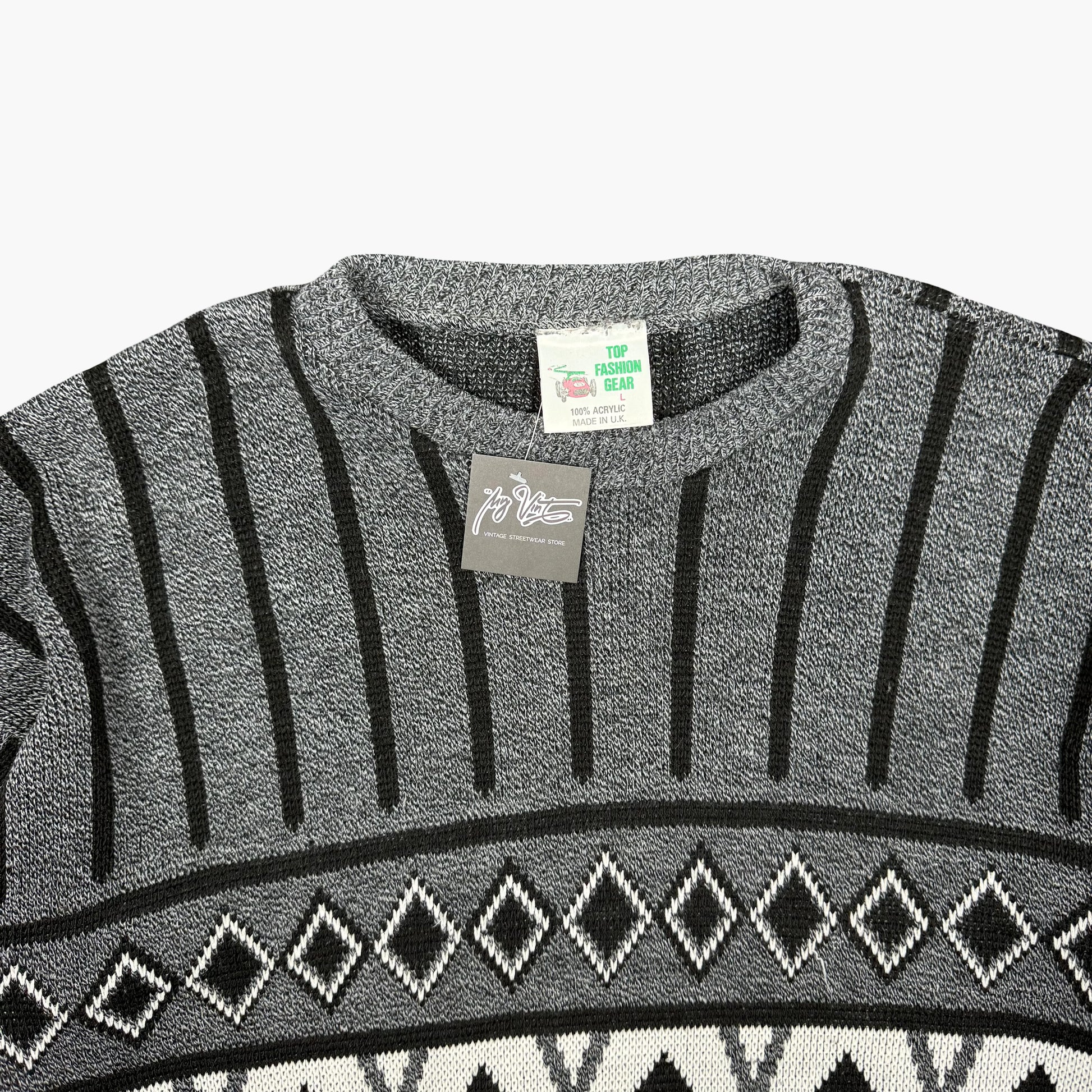 Vintage Top Fashion Gear Crewneck Sweater | L