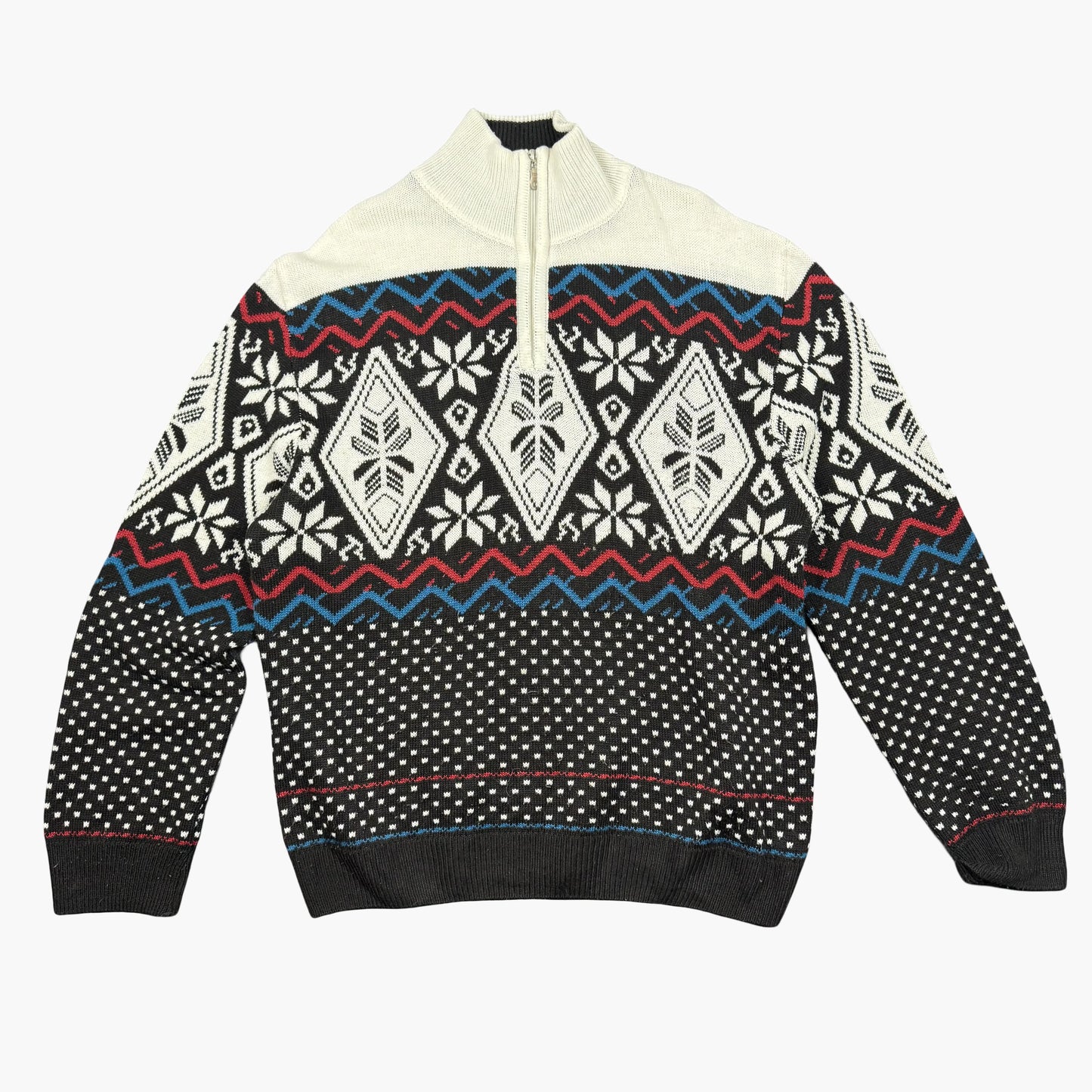 Vintage Half Zip Sweater | L