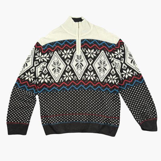 Vintage Half Zip Sweater | L