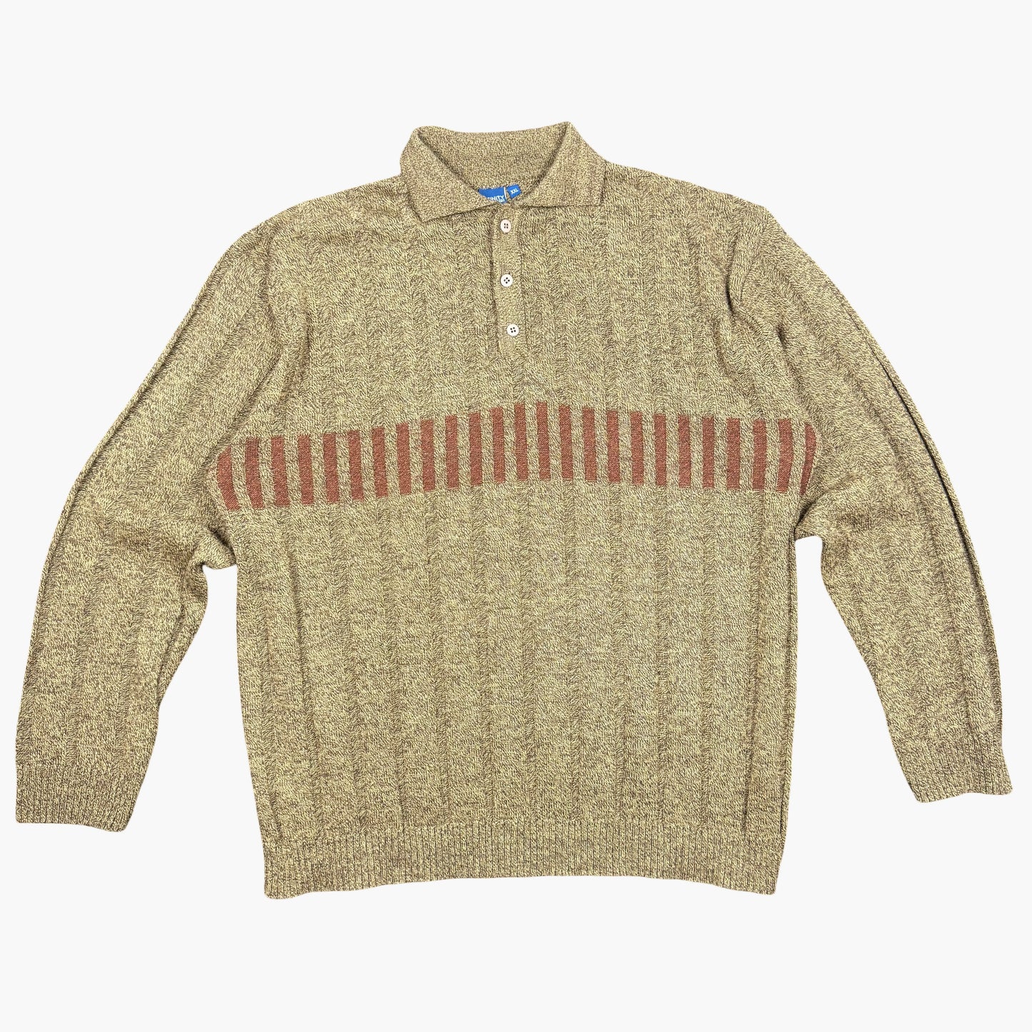 Vintage Infinity Knit Sweater Polo | XL