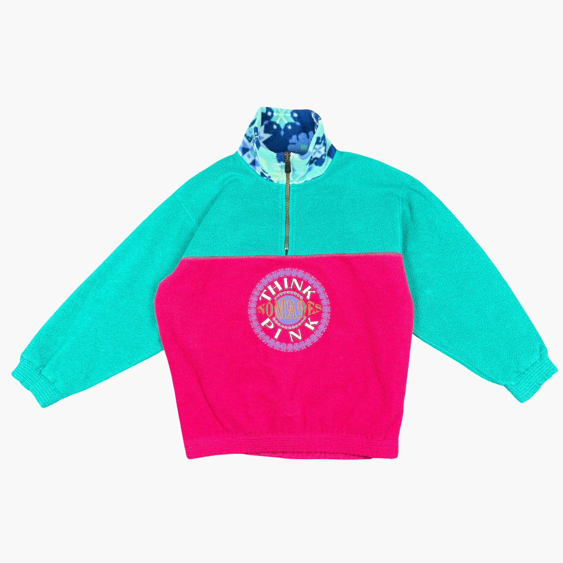 Vintage Think Pink Fleece Sweatshirt | XS