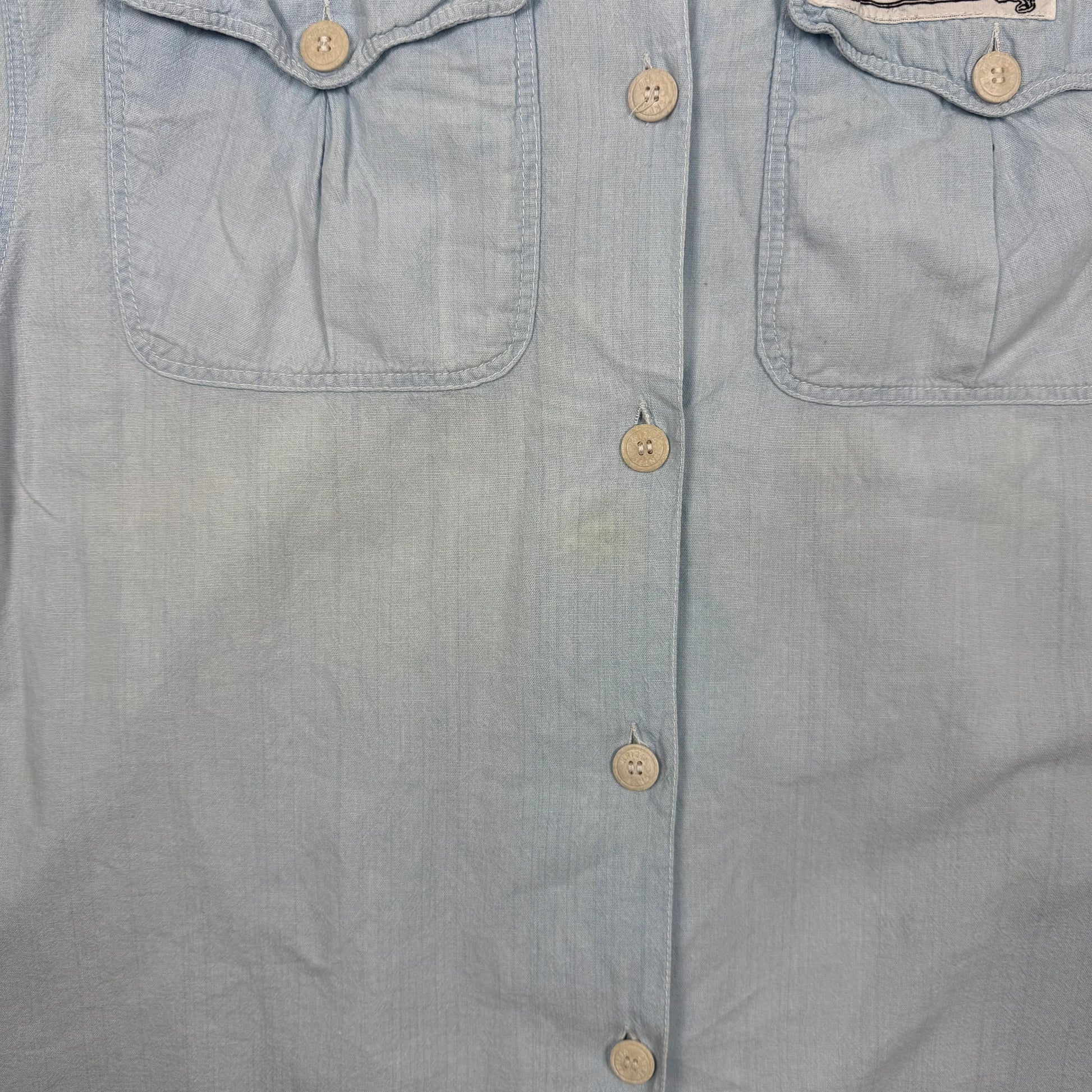 Vintage Krizia Jeans Short-sleeve Button-up Shirt | L
