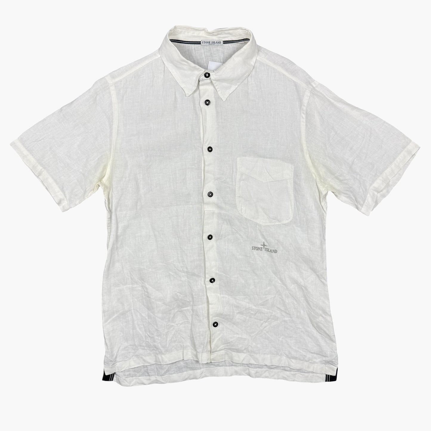Vintage Stone Island Short-sleeve Button-up Shirt | S