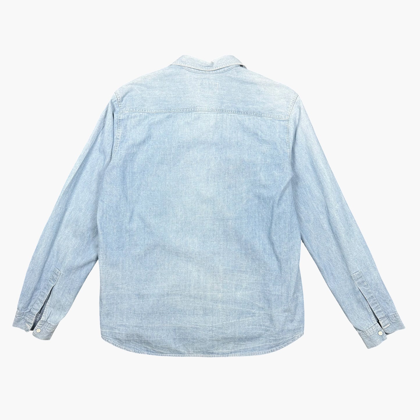 Vintage Armani Long-sleeve Denim Shirt | L
