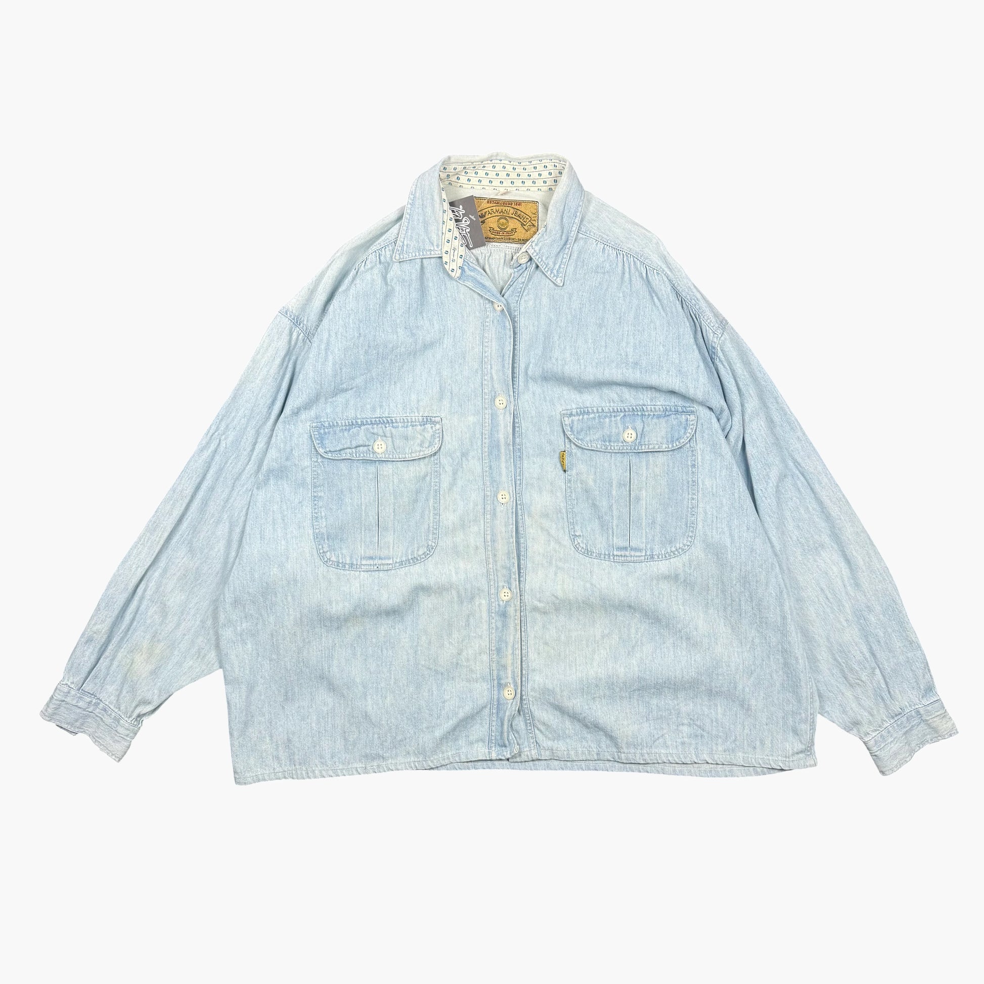 Vintage Armani Denim Shirt | L