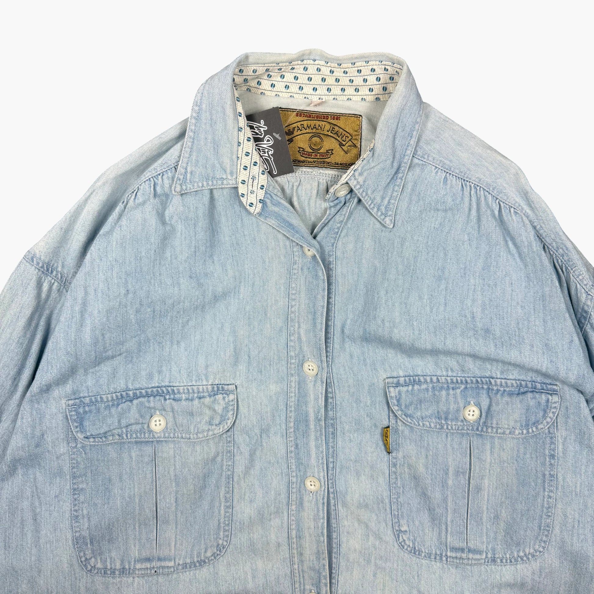 Vintage Armani Denim Shirt | L