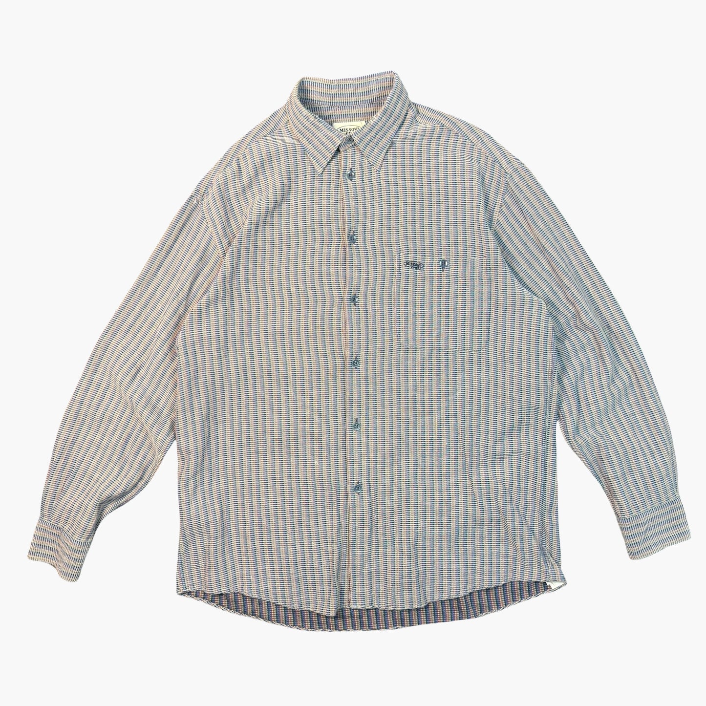 Vintage Missoni Sport Long-sleeve Button-up Shirt | XL