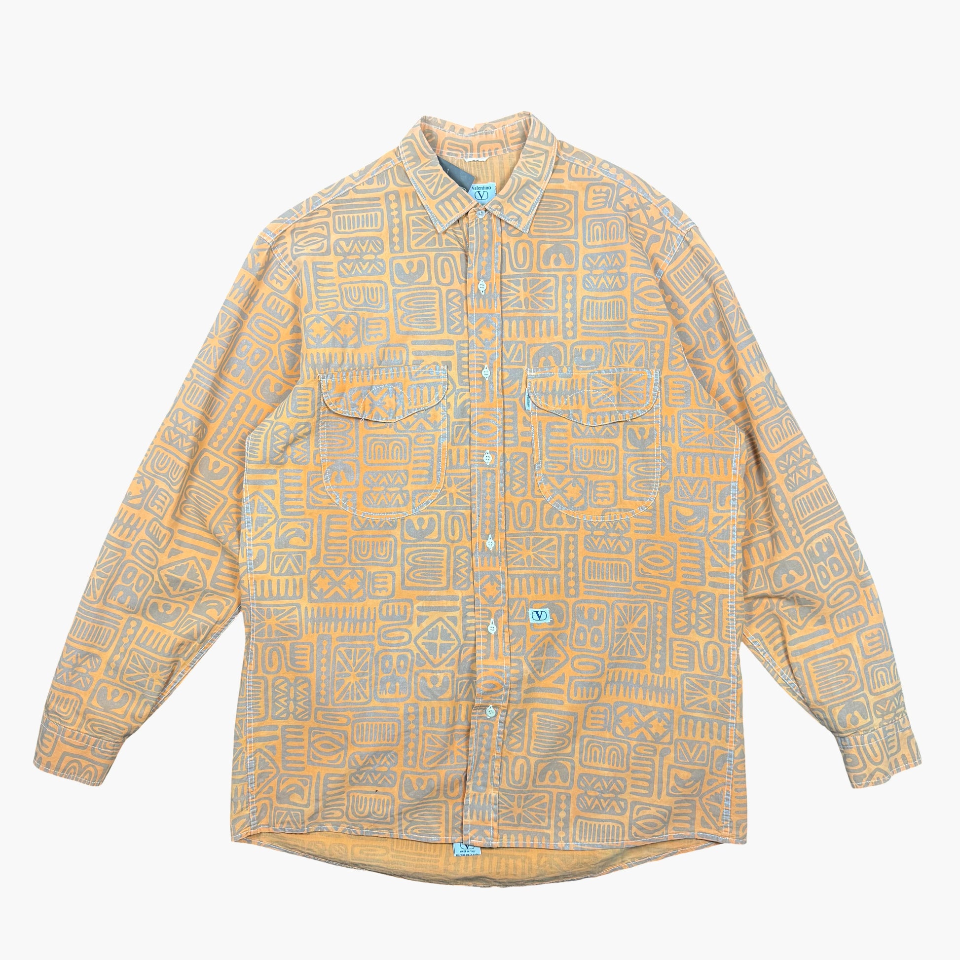 Vintage Valentino Long-sleeve Button-up Shirt | L