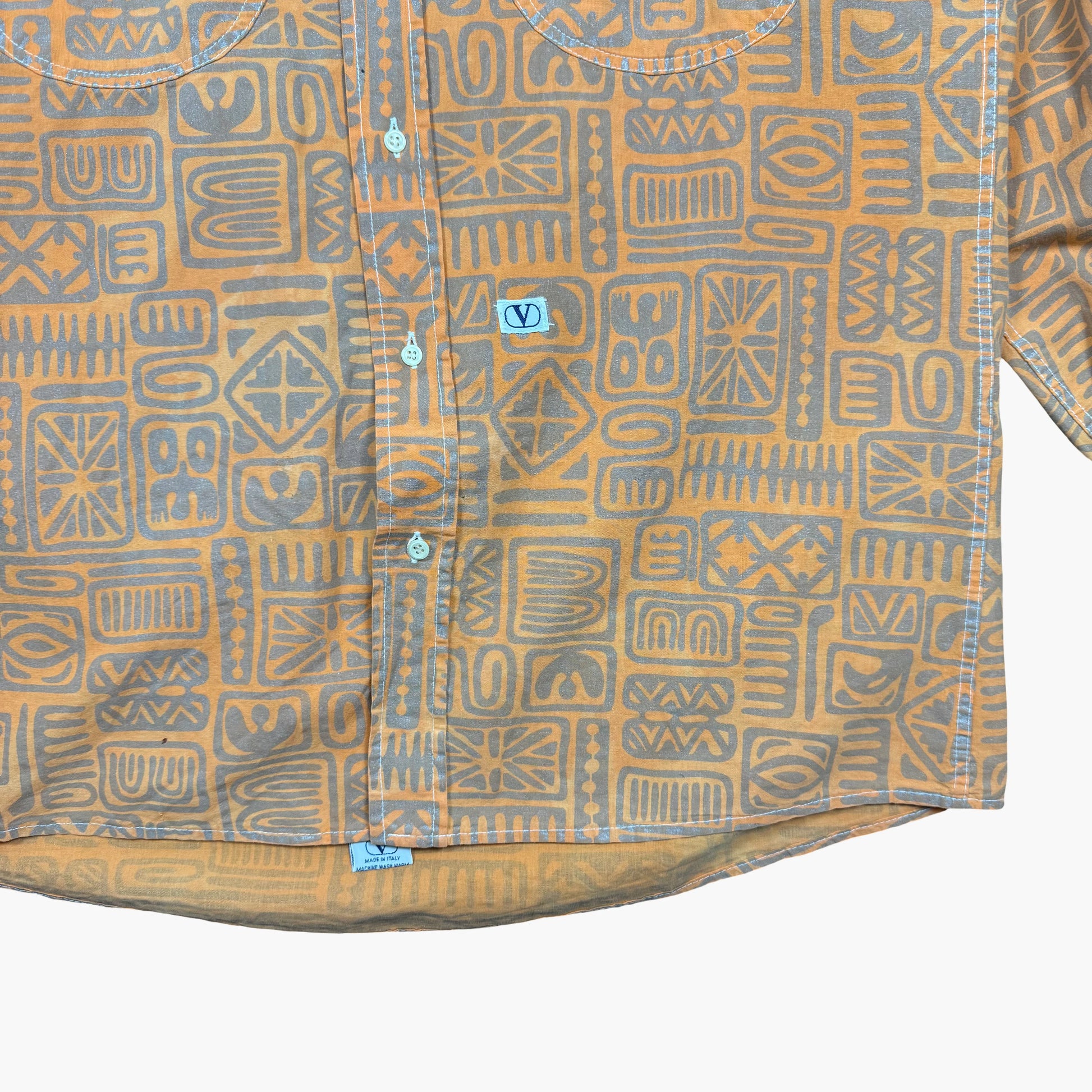 Vintage Valentino Long-sleeve Button-up Shirt | L